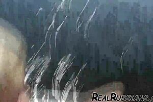 European Couple Enjoys Wild Outdoor Fucking on a Boat With Hot Cumshot.