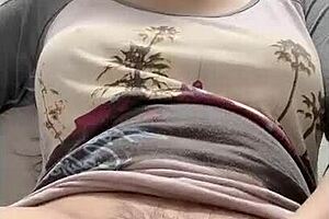 Asian ladyboy strokes huge cock to messy cumshot