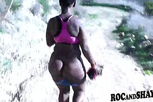 Amateur Ebony Couple Fucks In Malibu