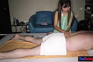 hey, thai massage turns into a hot handjob and blowjob