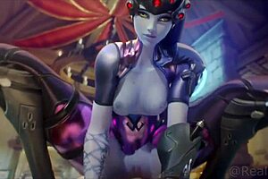 Hentai Overwatch Tifa and Friends Satisfy in Lesbian Action