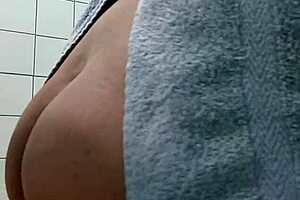 After a shower, he comes to enjoy and claims my ass passionately