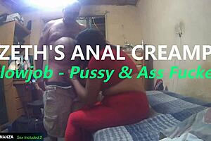 Lizeth's Anal Creampie Pussy Ass Fucked