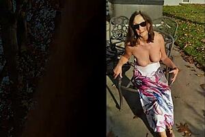 Ever seen a mature Candi Annie milk cock outdoors and swallow it all?