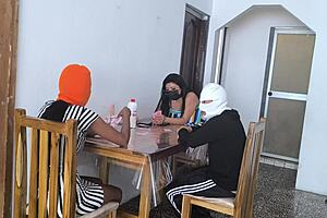 my best friend bet on a game of 31 and ended up losing her dignity poor whore now she has to fuck the winner