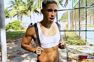 Mlk edu takes on the naughty guys with his monster cock