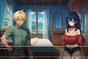 Blurring walls romance hentai game ep 4 exhibitionist gf confess
