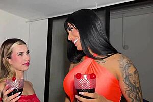 Friends reunion turns to ass licking with May Hernandez.