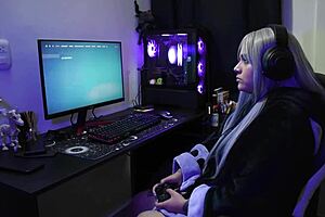 Girl enjoys herself with friends!