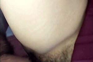 Fucking Hairy Pussy of Teen Stepsister in School Uniform at Home