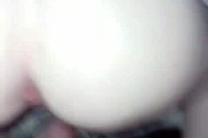 Blonde's Pink Pussy and White Ass on Black Cock