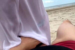 Stranger Gives Public Anal Creampie to Unknown Woman