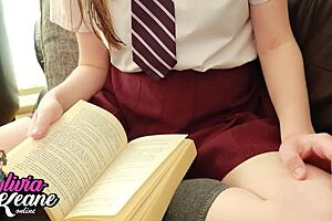 at the party, you nail the 18-year-old babysitter in uniform