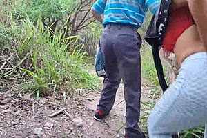 Adventurous Brazilians Explore Juicy Pussy Licking in the Jungle Depths