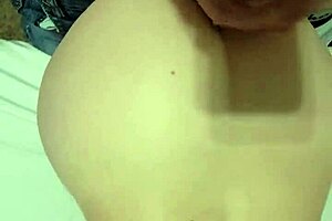 sexy wife teases husband with blowjob until he bends her over the bed and cums on her ass 😏