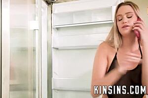 step daughter in black swimsuit used by dilf