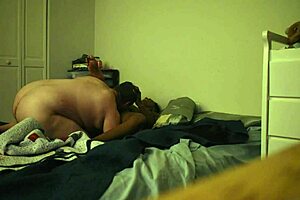 Homemade amateur EBONY girlfriend BENT OVER and FUCKED HARD in bedroom