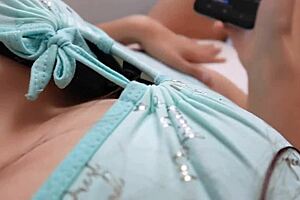 colegiala 18 shares bed with me in homemade amateur setting