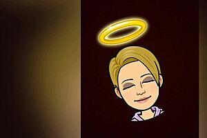 Wife enjoys something delicious in mouth