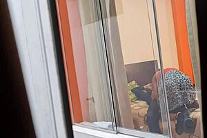 Mexican nurse Miranda caught with lover. Window open during steamy taboo session!