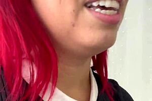 Real redhead gets fucked by her girlfriend's brother in a homemade video