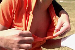 Yo, this Japanese babe bends over for a wild fuck after clit play in gangbang!