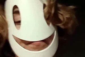 wife performs solo on webcam at home