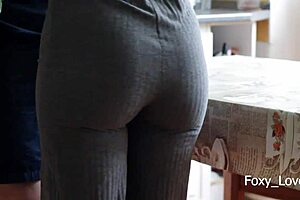 i pound my college roommate's ass hard on the kitchen table, making her cum twice