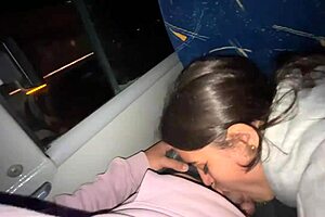 I Suck Off a Random Passenger on a Real Bus and He Cums in My Mouth