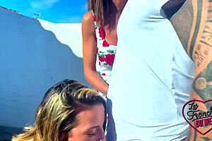 vittoria and pam share a cock with big tits