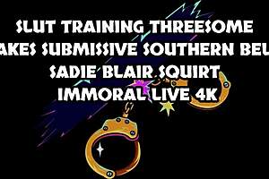 Have you seen Sadie Blair's first squirting orgasm on camera?