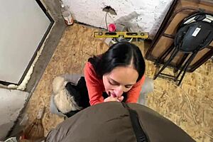 I sucked my step son construction worker and he came in my mouth