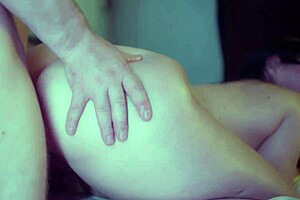 Kinky man goes deep with anal action on his woman in lingerie