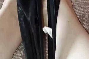 Gretala Strokes Perizoma On Barefoot Feet