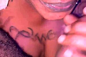 Milf Fills Her Mouth with Big Black Cock, So Provocative