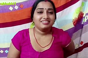 bhabhi got fucked by her husband, licking her hairy pussy while bent over for assfucking at home