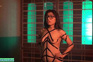 After practice, a cute Indian girl gets drilled by the program director in a steamy session.