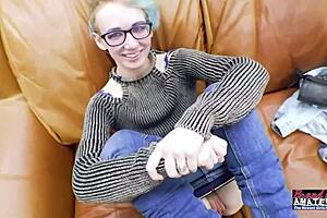 Exotic Nerdy Coed Raven Gets Wet Twat Fingered And Ass Fucked