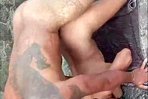 bolt jones and 18yo angel ferraz bang at nude beach