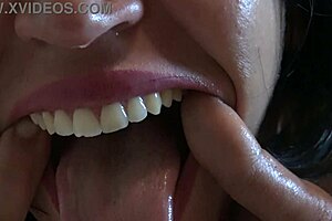 Stepmom talks dirty as stepson cums in her mouth