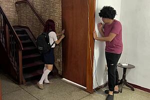 Perverted Stepdad Hates Me but Bends Latina Babysitter Over Rough