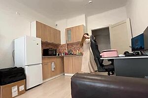 Stepmother Fucks Stepson Without Panties