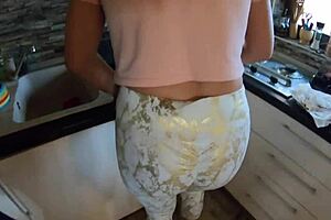 Milfy Calla As Cheating Stepmom In Stockings Gets Ass Worship And Swallow.