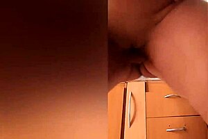 Stepsister's big ass in kitchen doggystyle POV