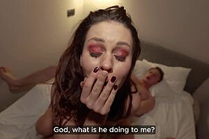 my teacher's huge cock tastes better after licking my friend's pussy