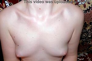 Breast Massage Turns Wet with Cum on Tits POV
