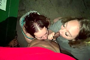 Desperate Sluts Suck Cock Near Dirty Dumpster