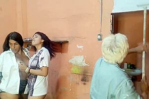 we scissored wet pussies for the painter