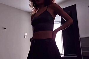 Thin submissive teen swallows cum eagerly