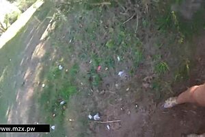 Public sex turns messy with tons of cum in wild blonde action